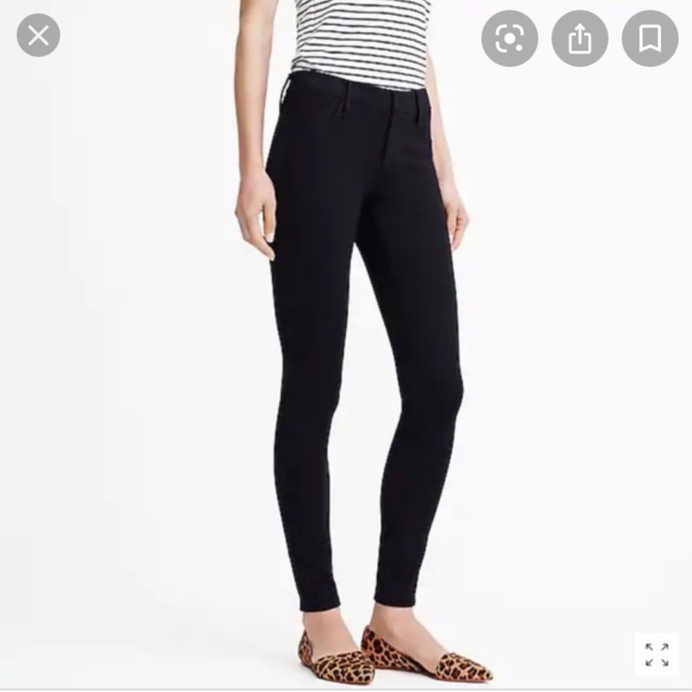 J.Crew Black Gigi Pants Size 4/Small